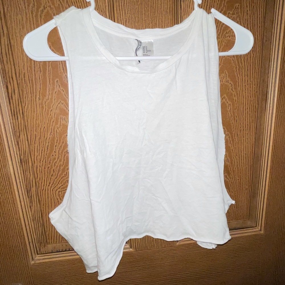 White crop top